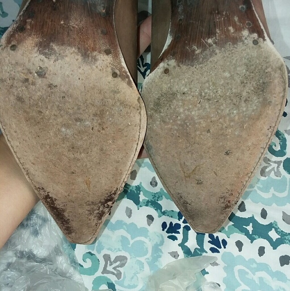 Cowgirl leather brown boots sz.7 fits like 6.5 - Picture 6 of 8